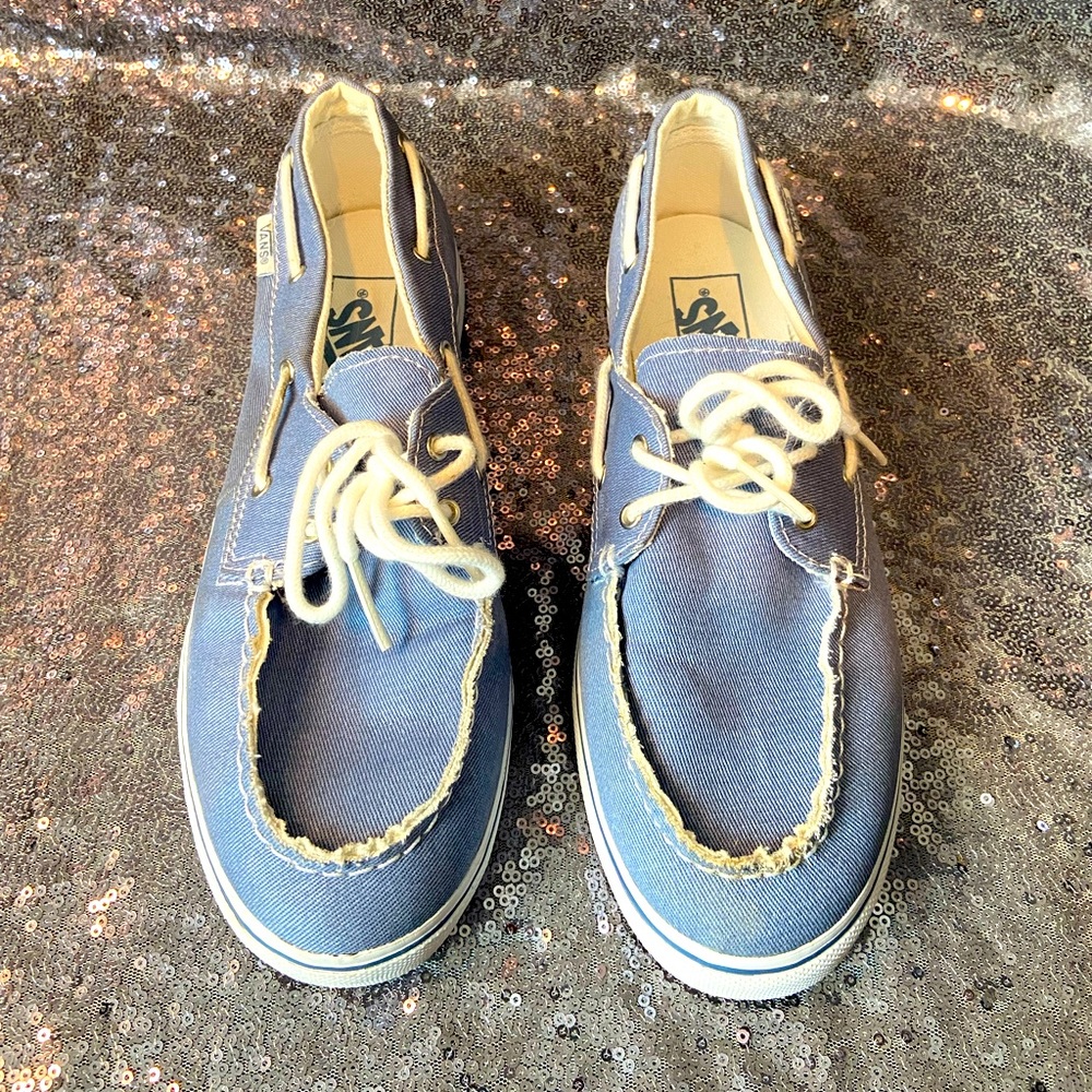 Women’s Vans denim shoes size 8